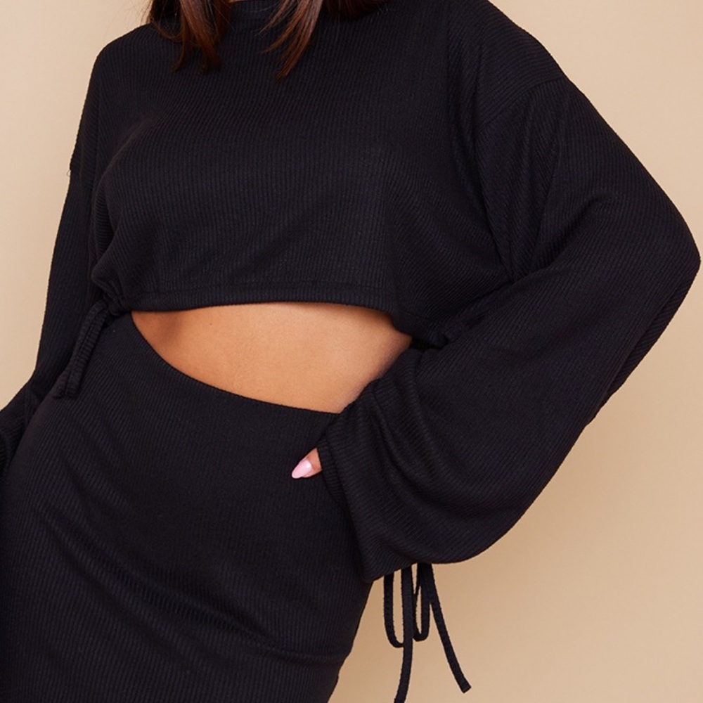 PrettyLittleThing Ribbed Skirt Set - Picture 7 of 7